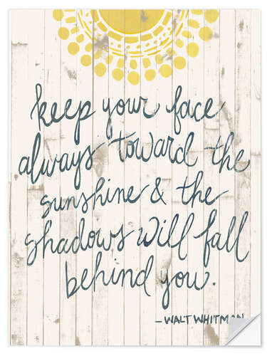 Vinilo para la pared Sun Quote III