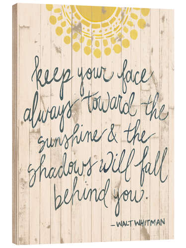 Cuadro de madera Sun Quote III