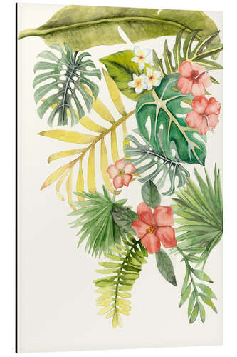 Aluminium print Tropical leaves