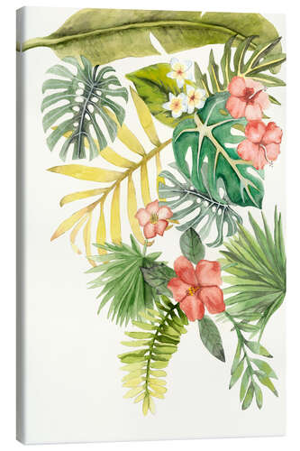 Tableau sur toile Feuilles tropicales