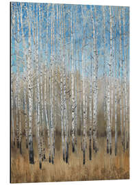 Magnettafel Blaue Birken