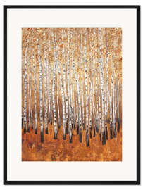 Gerahmter Kunstdruck Sienna Birken