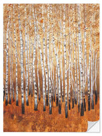 Wall sticker Sienna birches