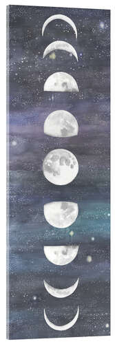 Acrylglasbild Mondphasen