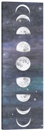 Lienzo Fases de la luna