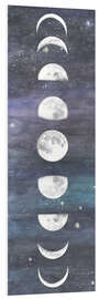 Foam board print Moon phases