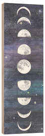 Print på træ Moon phases