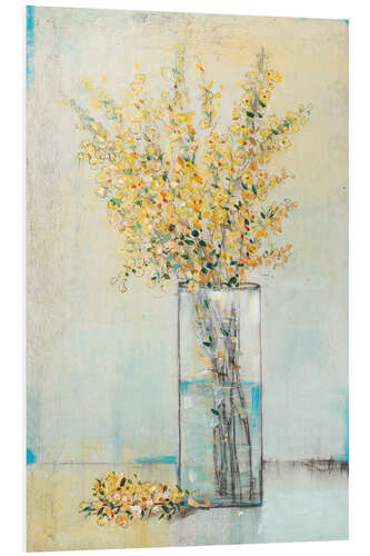 Foam board print Forsythia in the vase