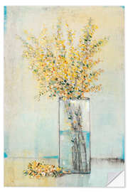 Sticker mural Forsythia dans un vase