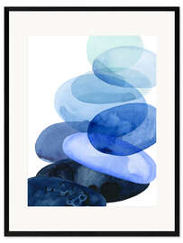 Framed art print Stones from the riverbed I