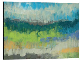 Aluminium print Impasto Field I