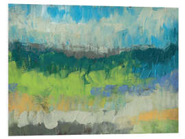 Foam board print Impasto Field I