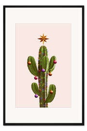 Gerahmter Kunstdruck Weihnachtskaktus