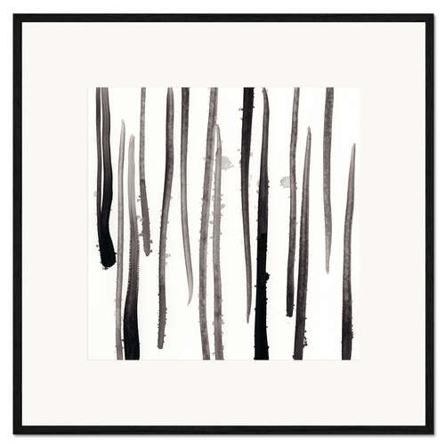 Gerahmter Kunstdruck Monochrome Gesten V