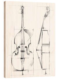 Wood print Bass Sketch