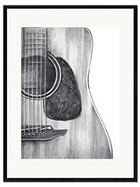 Kehystetty taidepainatus Guitar Study