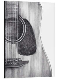 Magnettafel Gitarren-Studie