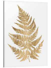 Magnettafel Grafischer Goldfarn IV