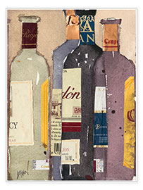 Wall print  Red Wine Tasting I - Samuel Dixon