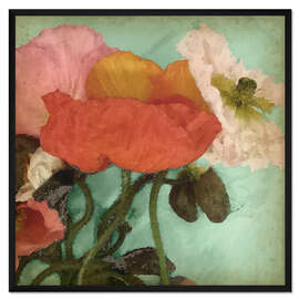 Gerahmter Kunstdruck Wassermohn II