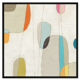 Gerahmter Kunstdruck Molekulare Bewegung I