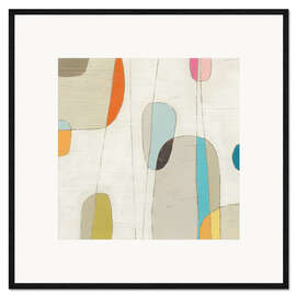 Kunsttryk i ramme Molecular Motion I