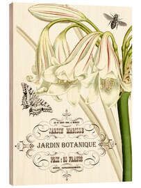 Tableau en bois Jardin botanique I