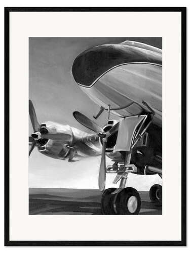 Stampa artistica con cornice Emblema dell'aviazione II