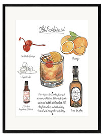 Framed art print Classic Cocktail - Old Fashioned