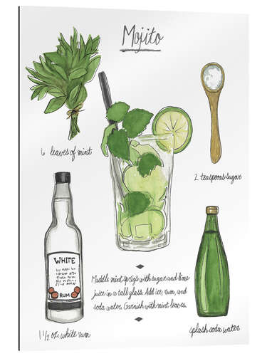 Gallery Print Klassischer Cocktail - Mojito