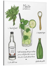 Magnettafel Klassischer Cocktail - Mojito