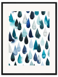 Gerahmter Kunstdruck Wassertropfen