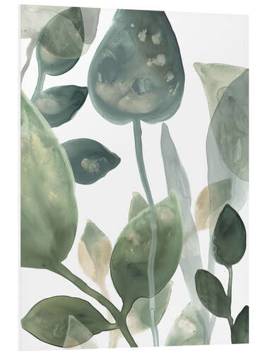 Tableau en PVC Feuilles aquatiques I