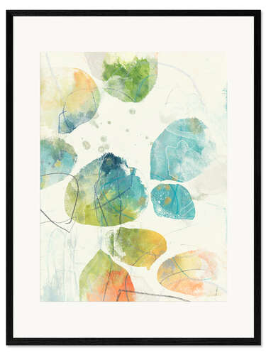 Ingelijste kunstdruk Color Motion I