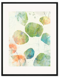 Gerahmter Kunstdruck Farbbewegung II