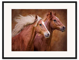 Gerahmter Kunstdruck Reinrassige I