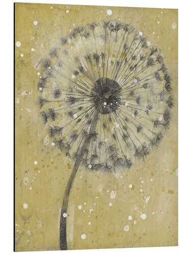 Aluminium print Dandelion in the snow