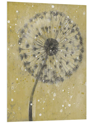 Foam board print Dandelion in the snow