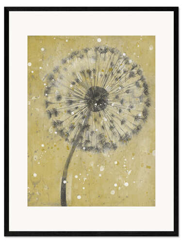 Kehystetty taidepainatus Dandelion in the snow