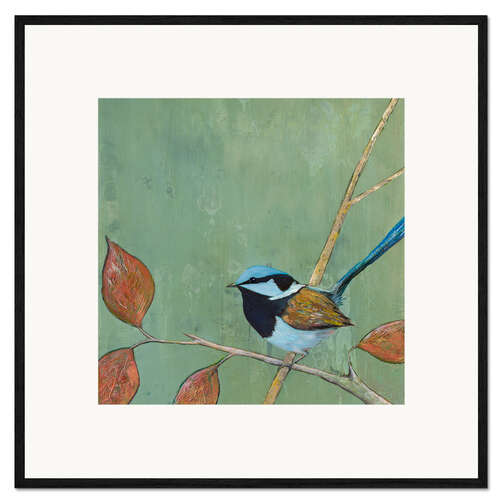 Kehystetty taidepainatus Resting Bird I