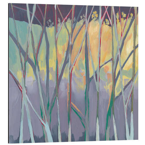 Aluminium print Grove in twilight