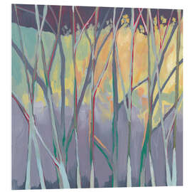 Foam board print Grove in twilight