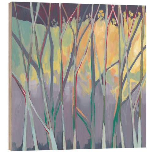 Wood print Grove in twilight