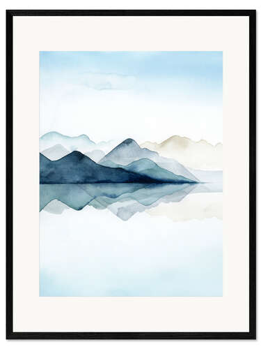 Framed art print Glacial I