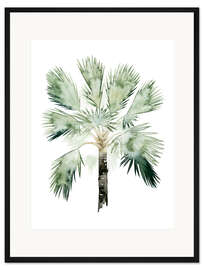 Gerahmter Kunstdruck Tropische Palme