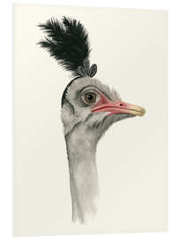 Foam board print Downton Ostrich