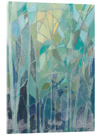 Tableau en verre acrylique  Forêt de vitraux II - Grace Popp
