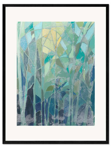 Innrammet kunsttrykk Stained Glass Forest II