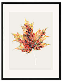 Gerahmter Kunstdruck Mosaikblatt III