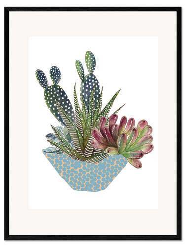 Framed art print Cactus Arrangement I